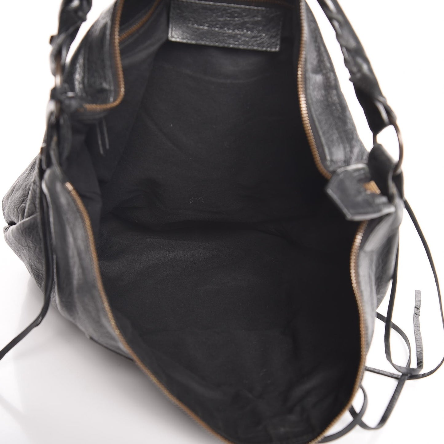 Agneau Classic Hardware Day Hobo Black