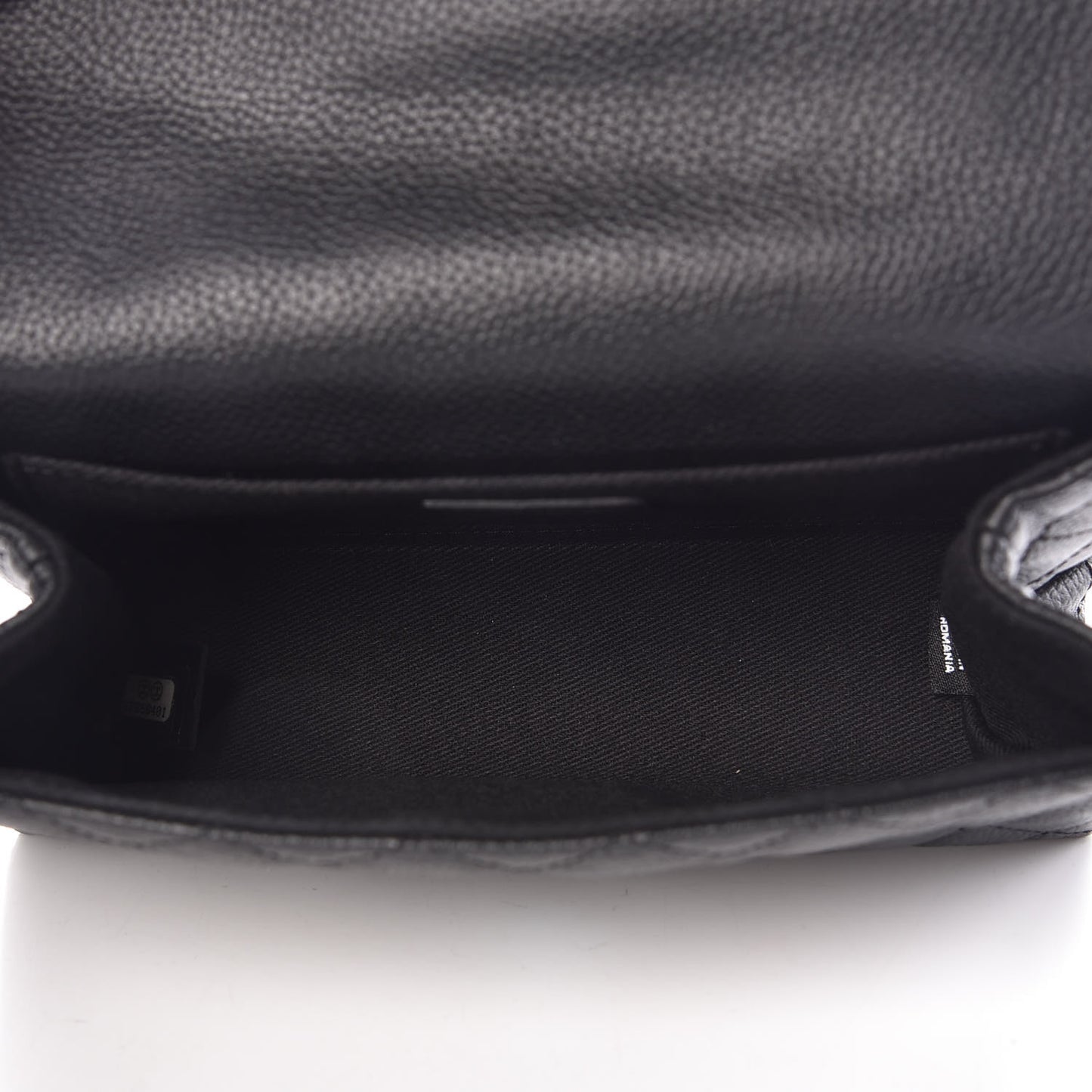 Grained Calfskin Quilted 2.55 Reissue Flap Belt Bag Clutch Black