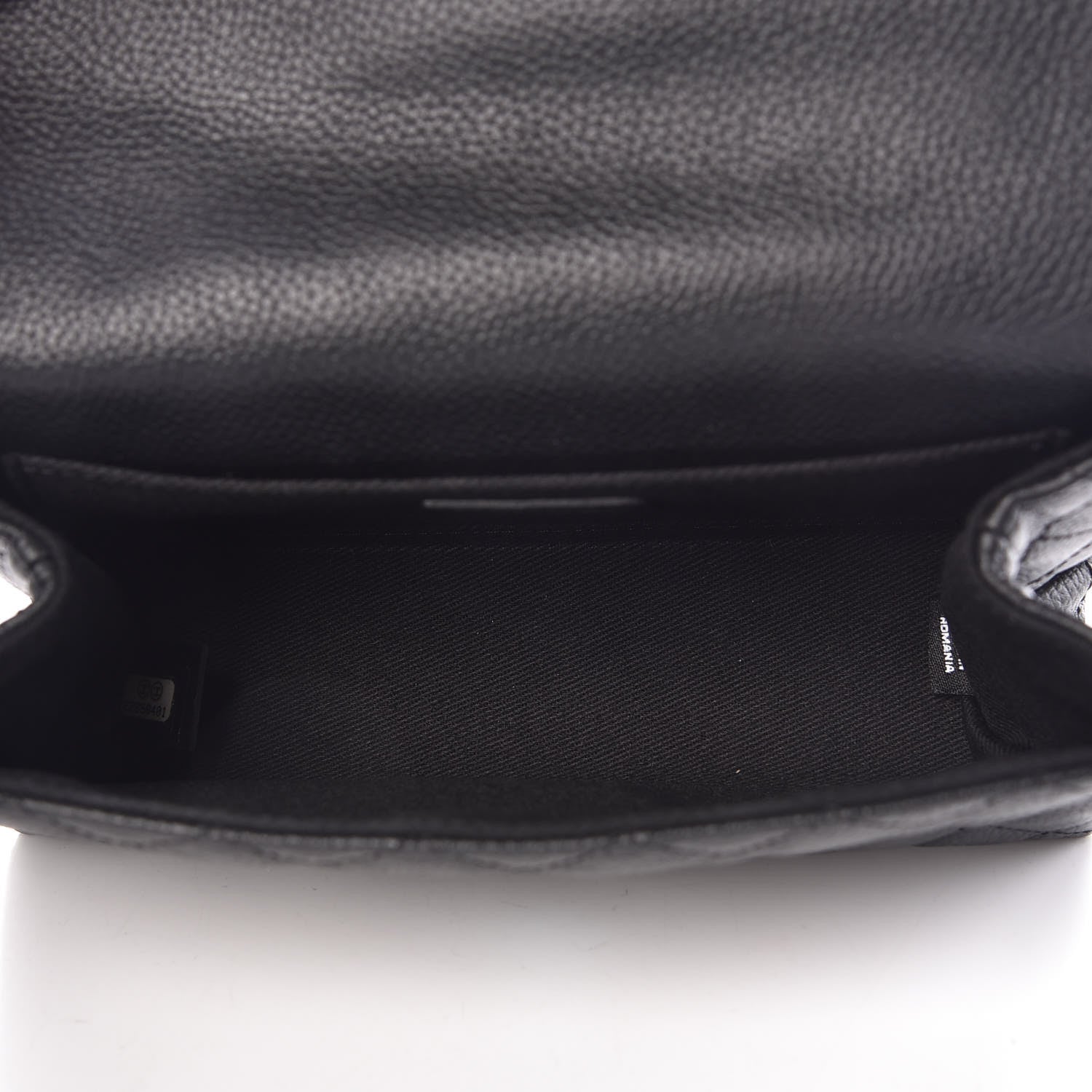 Chanel Grained Calfskin Quilted 2.55 Reissue Flap Belt Bag Clutch Black 5 of 11