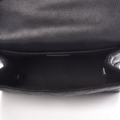 Chanel Grained Calfskin Quilted 2.55 Reissue Flap Belt Bag Clutch Black 5 of 11