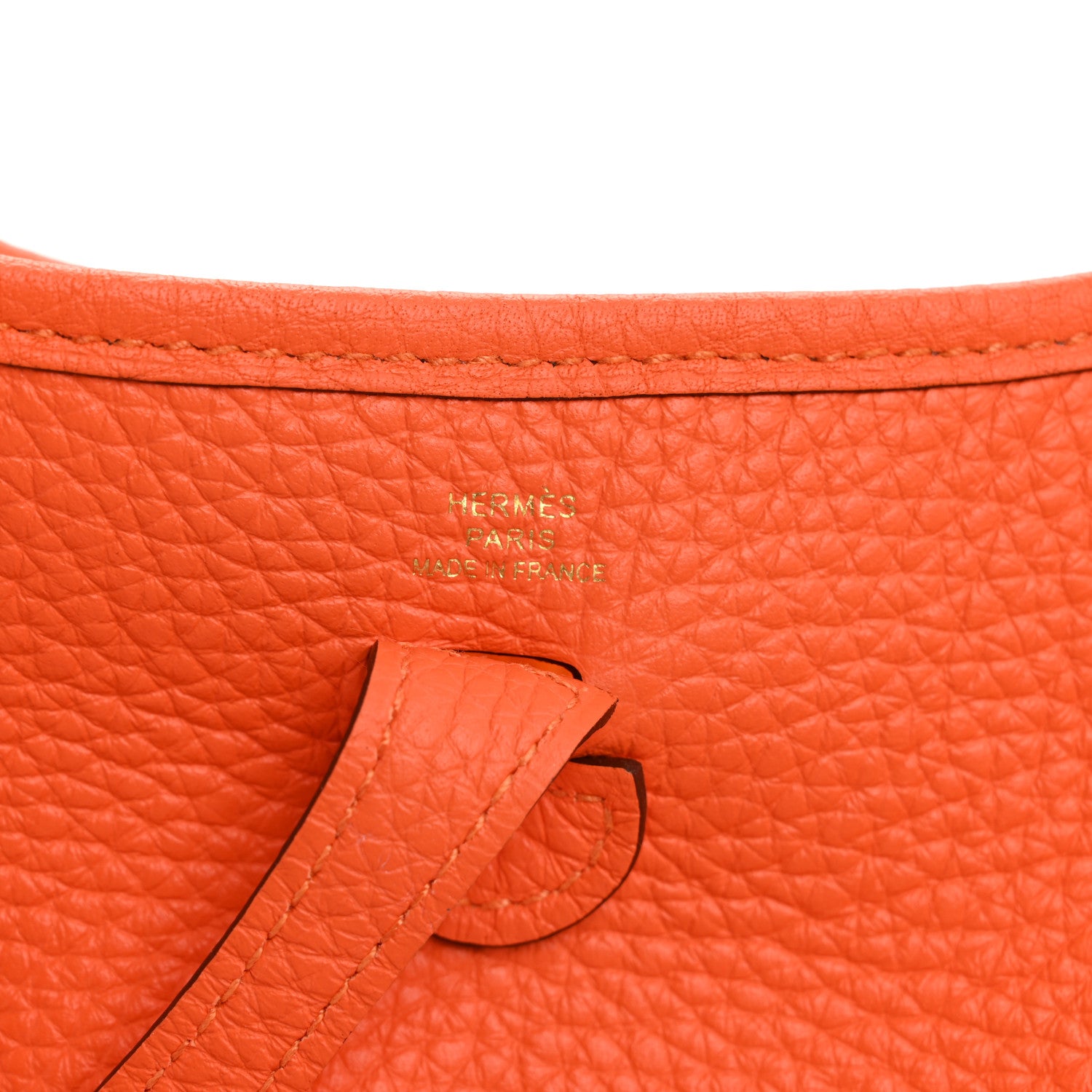 Hermes Taurillon Clemence Evelyne TPM Orange Minium 6 of 11