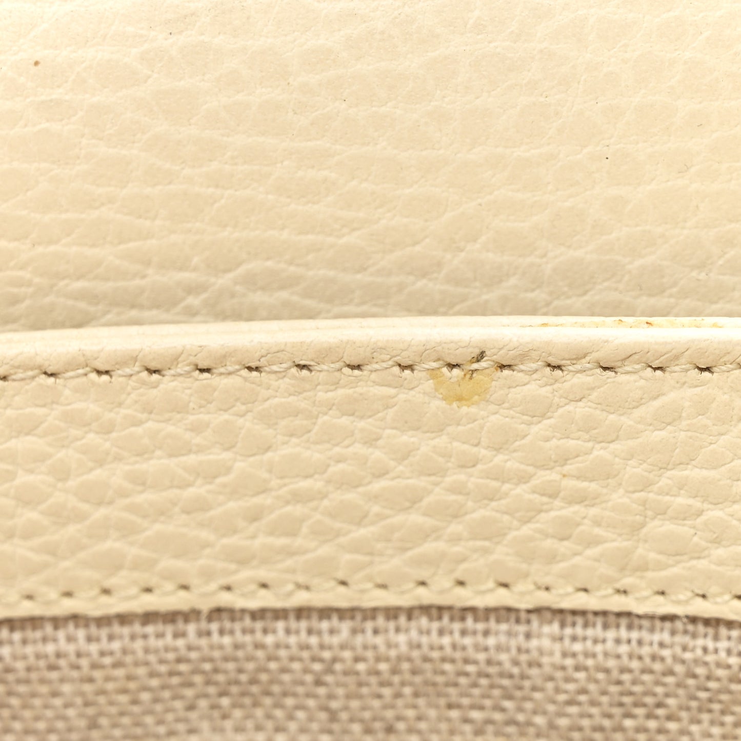 Dollar Calfskin Interlocking G Crossbody Bag Mystic White