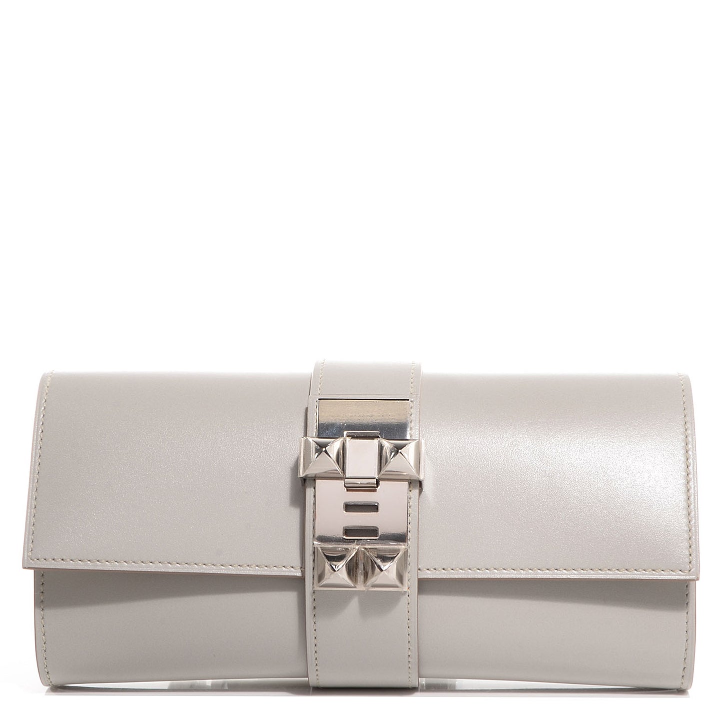 Tadelakt Medor Clutch 23 Gris Perle