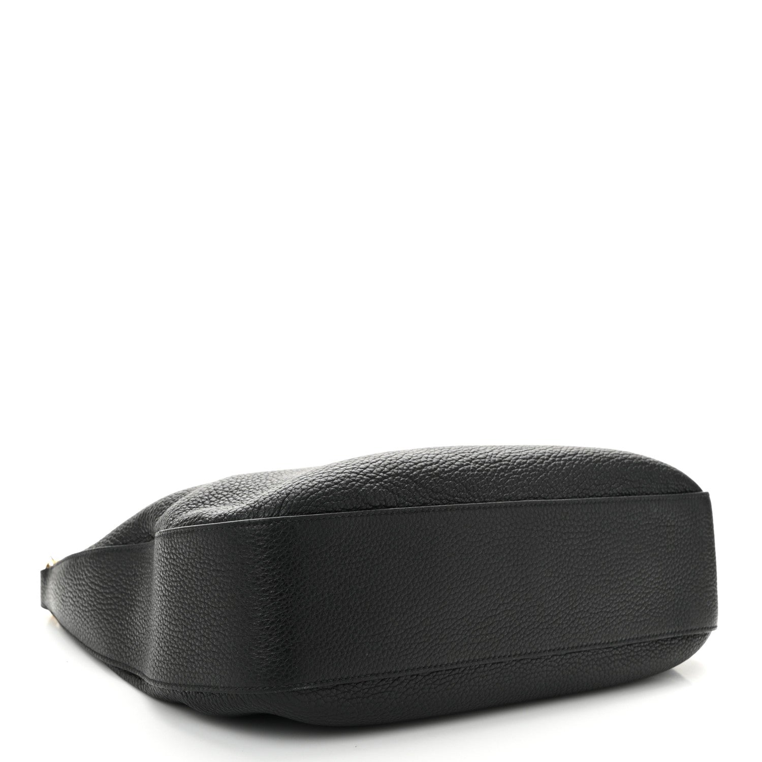 Prada Vitello Daino Soft Zippered Messenger Hobo Black 4 of 11