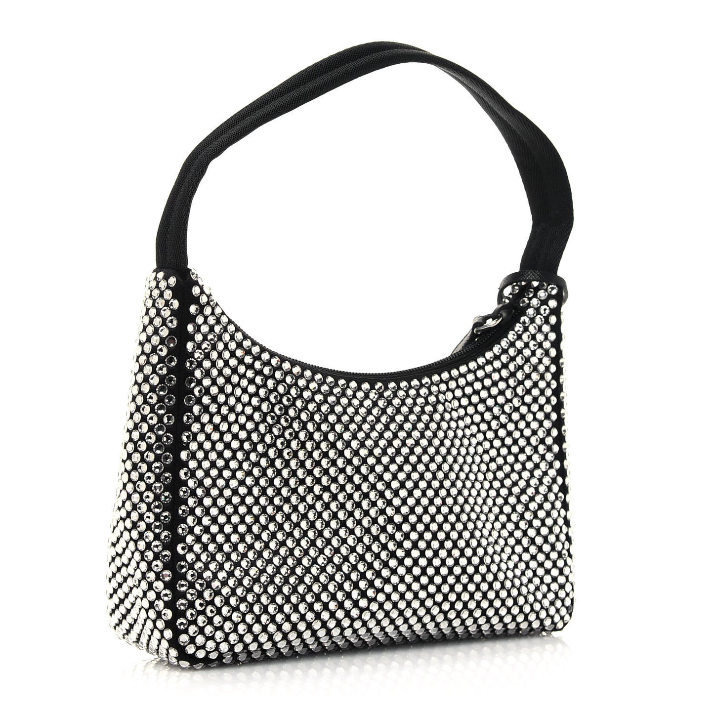 Satin Crystal Mini Re-Edition 2000 Bag Cristal