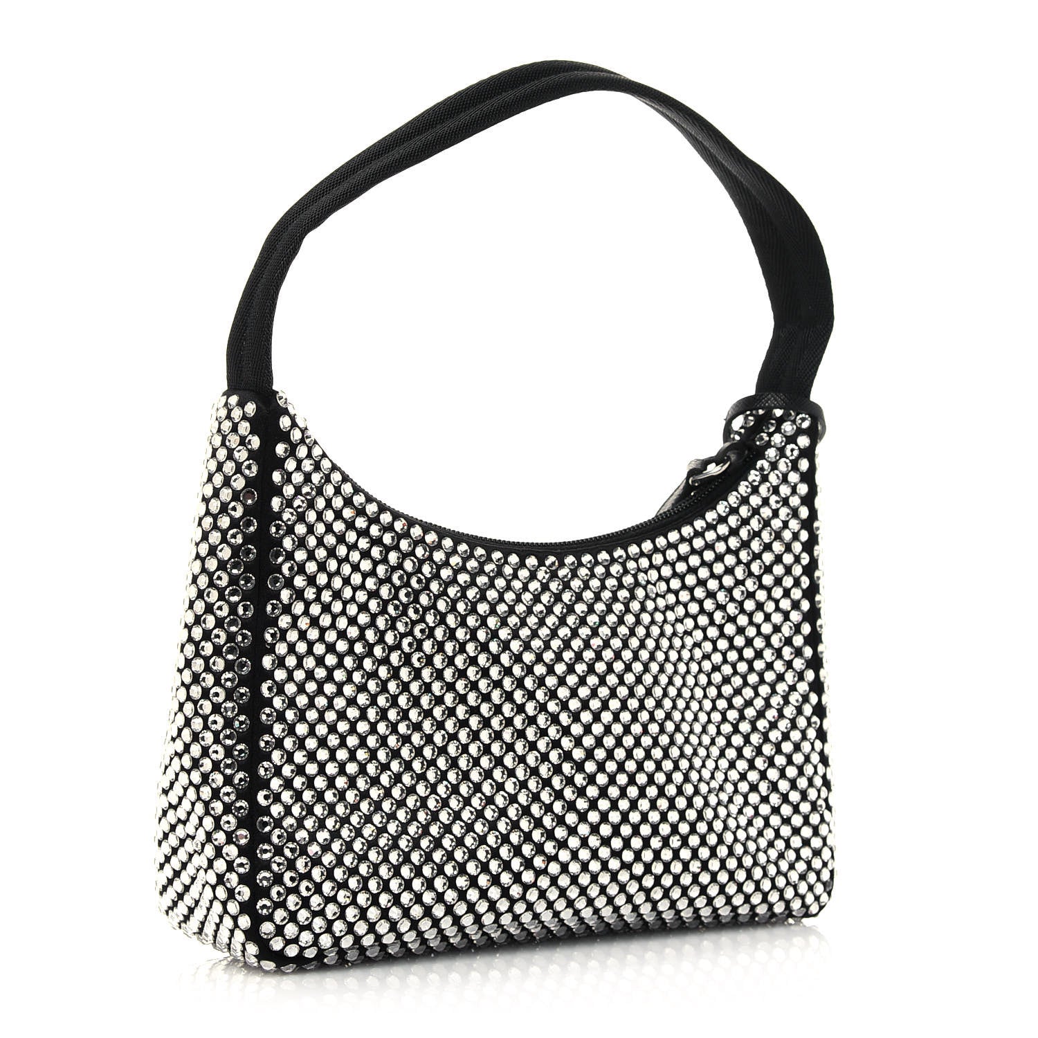 Prada Satin Crystal Mini Re-Edition 2000 Bag Cristal 3 of 11
