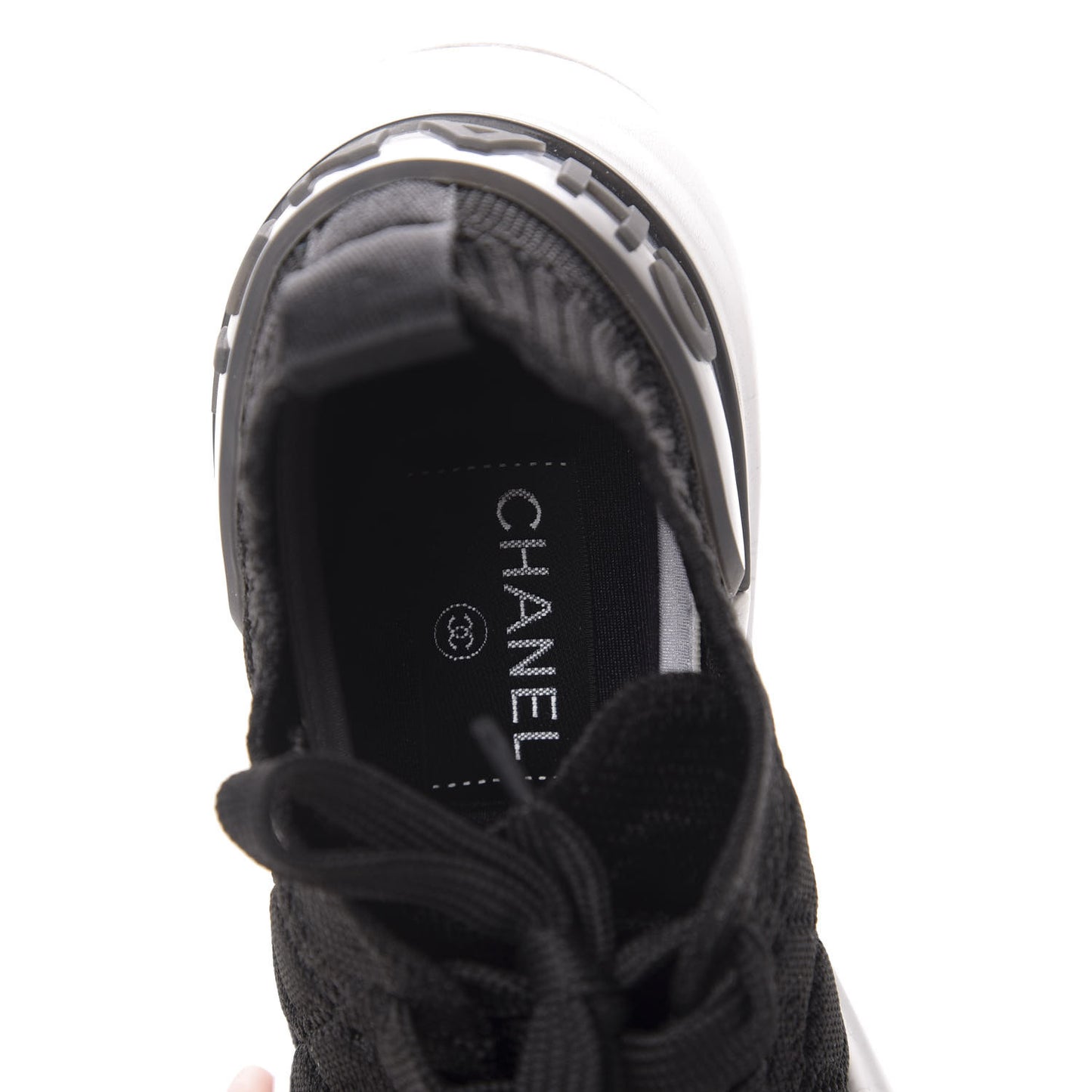 Mixed Fibers Quilted Womens CC Sneakers 35.5 Black