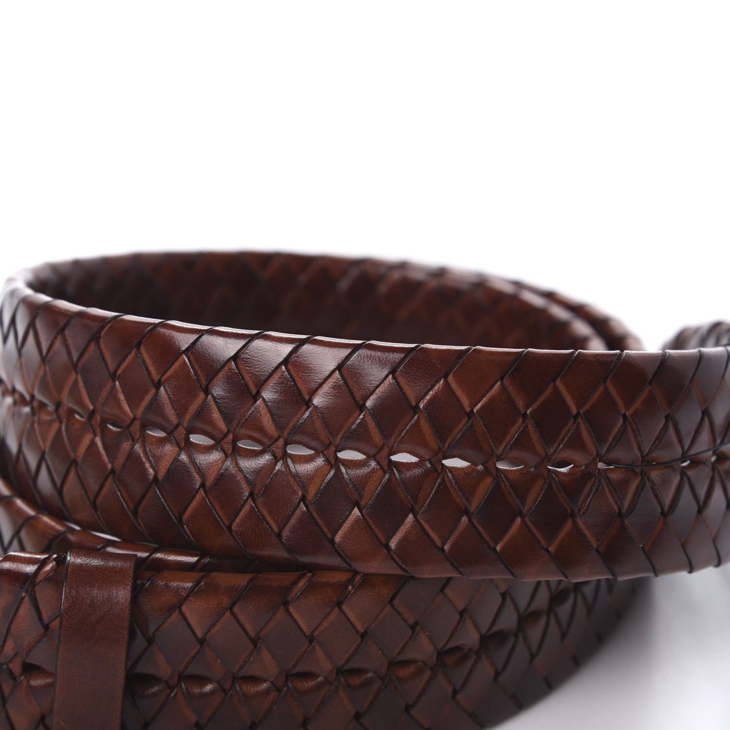 Gucci Calfskin Braided Double G 40mm Belt 95 38 Cuoio Bruciato 3 of 5