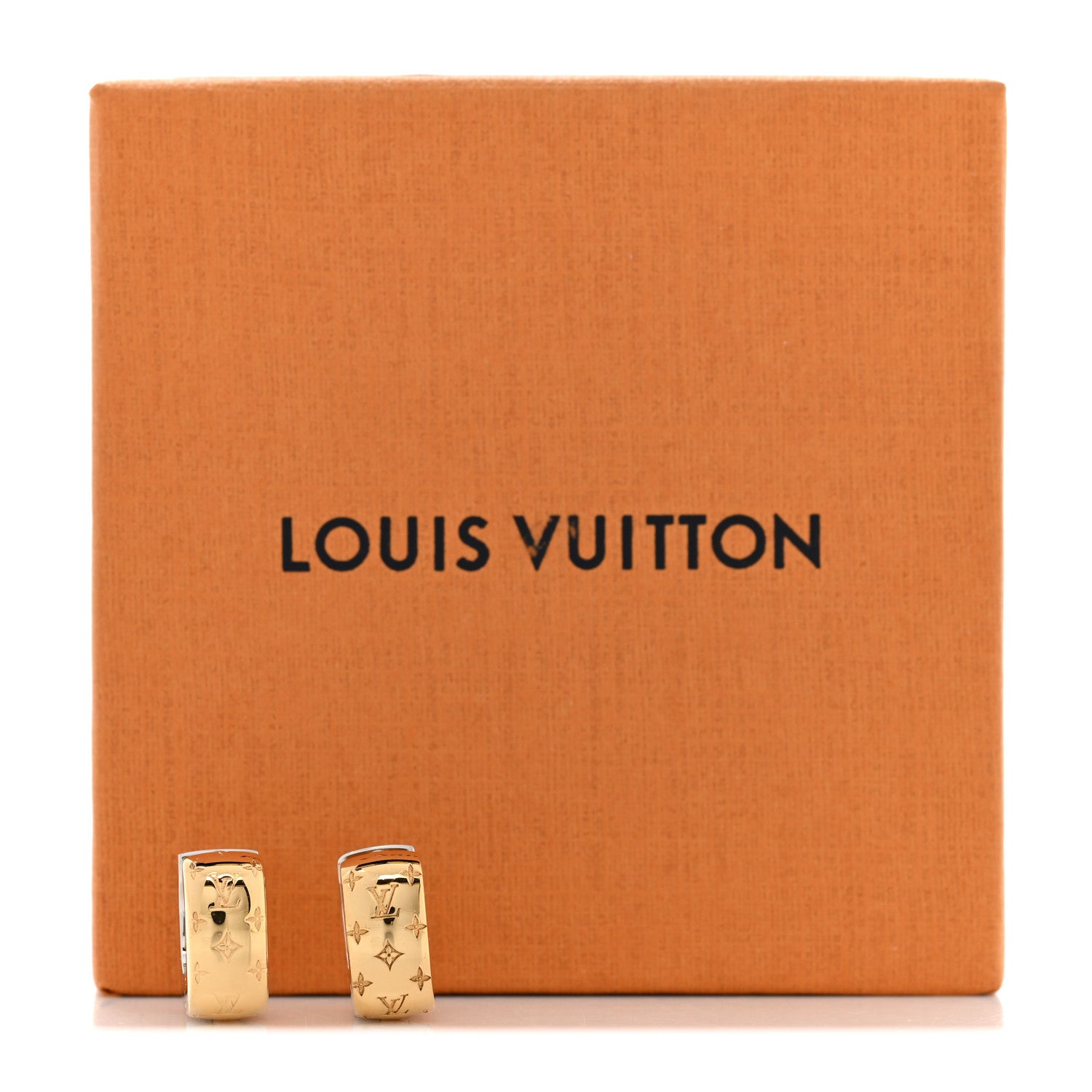Louis Vuitton Nanogram Earrings Gold 5 of 5