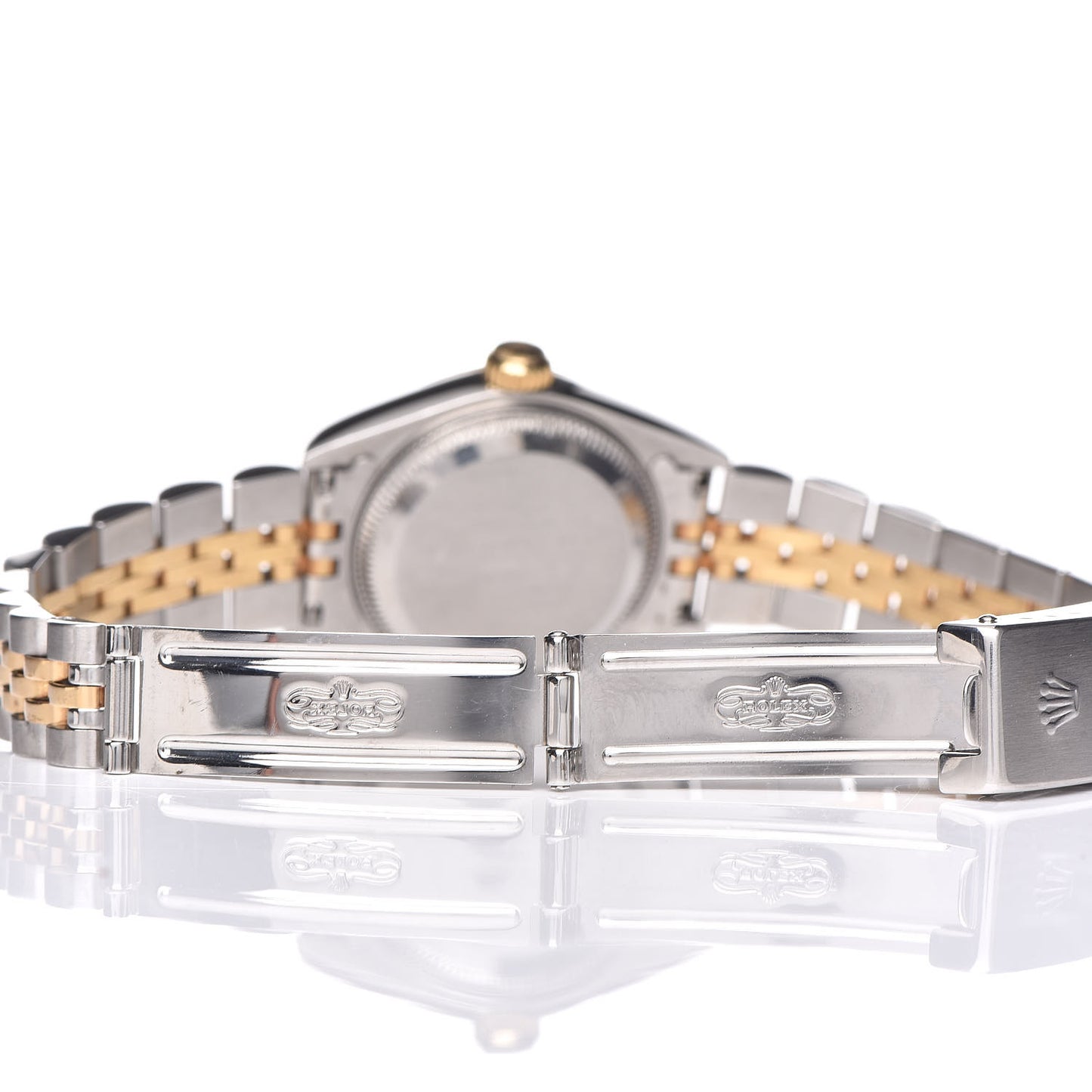 Stainless Steel 18K Yellow Gold Diamond 26mm Oyster Perpetual Datejust Watch Champagne 69173