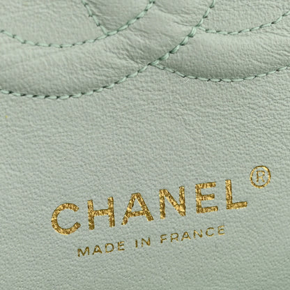 Chanel Tweed Medium Double Flap Light Turquoise 6 of 13