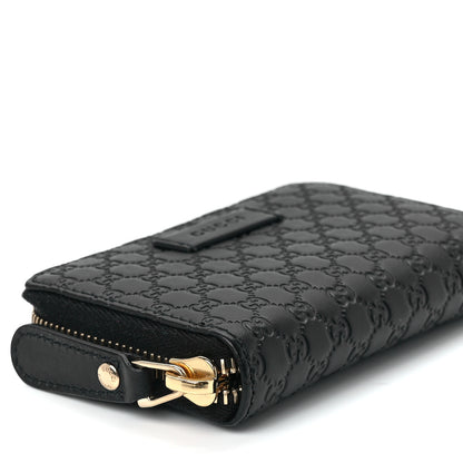 Gucci Microguccissima Zip Around Card Case Black 9 of 11