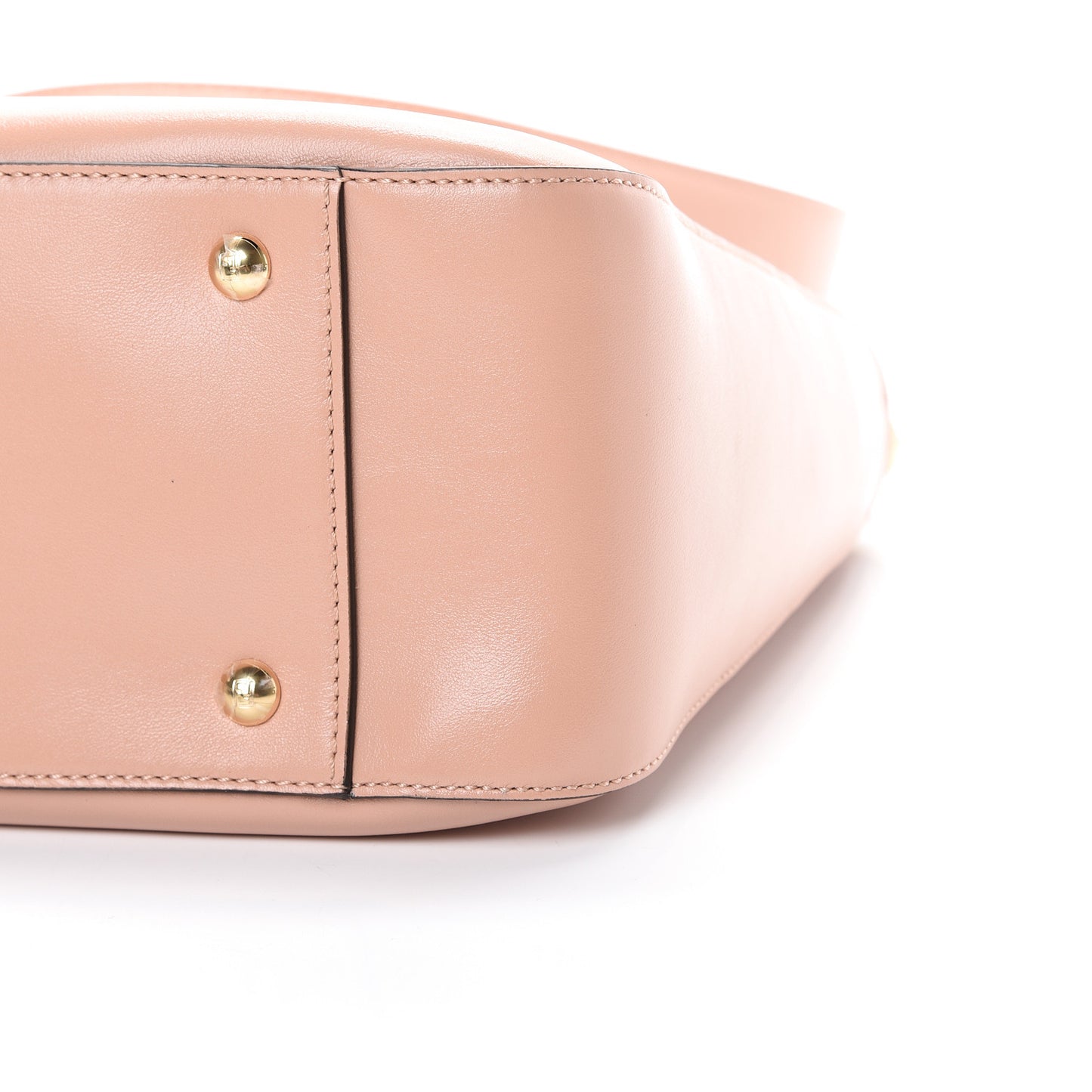 Vitello Glacier Small FF Tote Rosa Bourbon