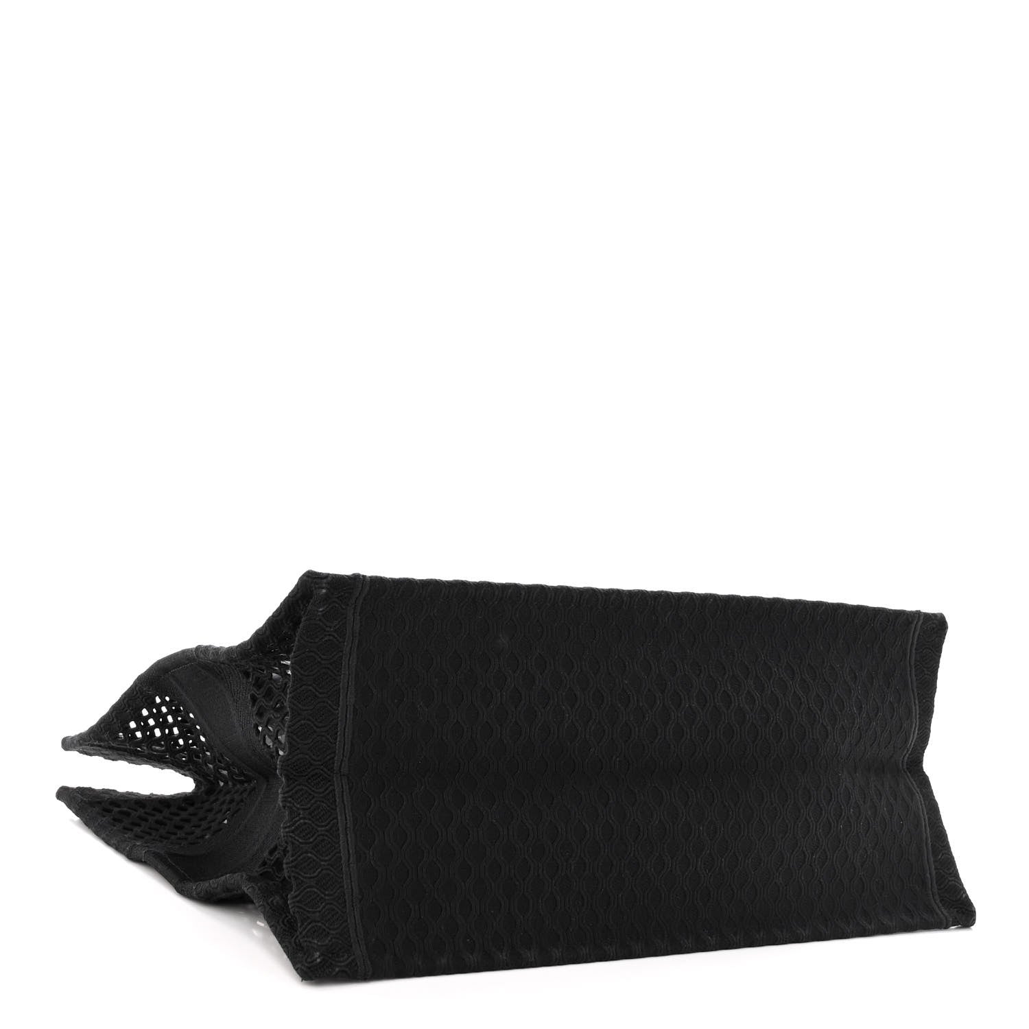 Christian Dior Mesh Embroidered Large Book Tote Black 4 of 10