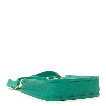 Hermes Taurillon Clemence Evelyne TPM Vert Verone 4 of 9