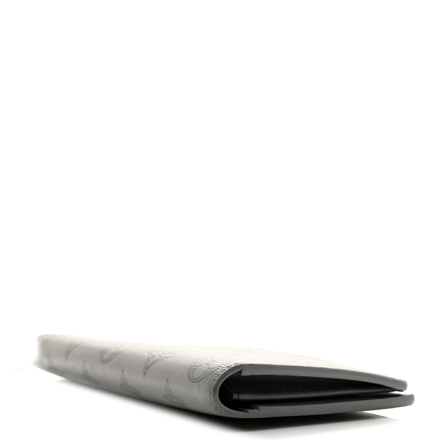 Calfskin Monogram Shadow Brazza Wallet Anthracite Gray