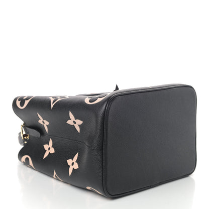 Louis Vuitton Empreinte Monogram Giant Neonoe MM Black Beige 3 of 4
