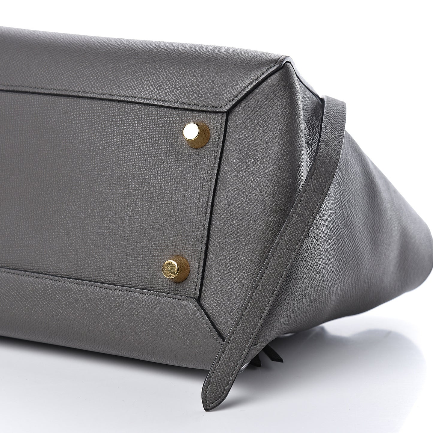 Grained Calfskin Mini Belt Bag Grey