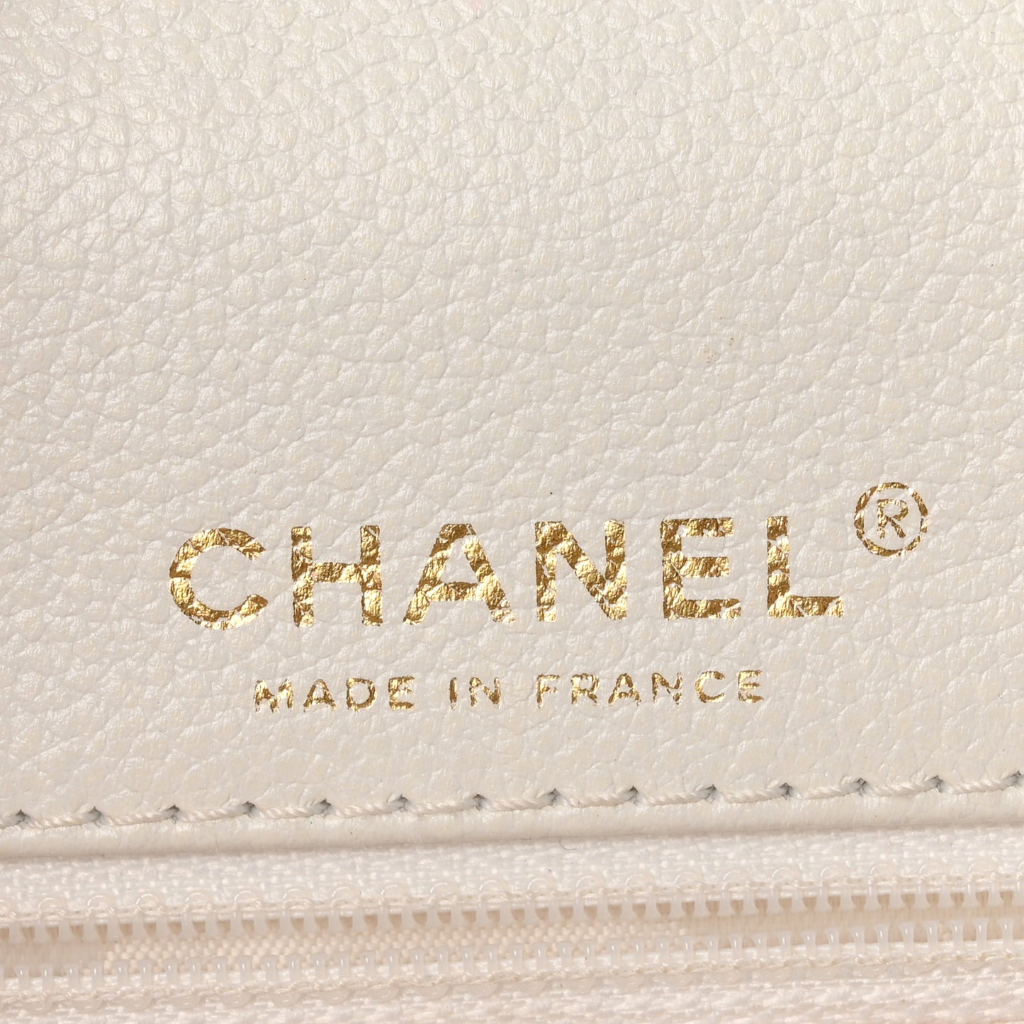 Calfskin Rainbow Stitched Medium Flap White Multicolor