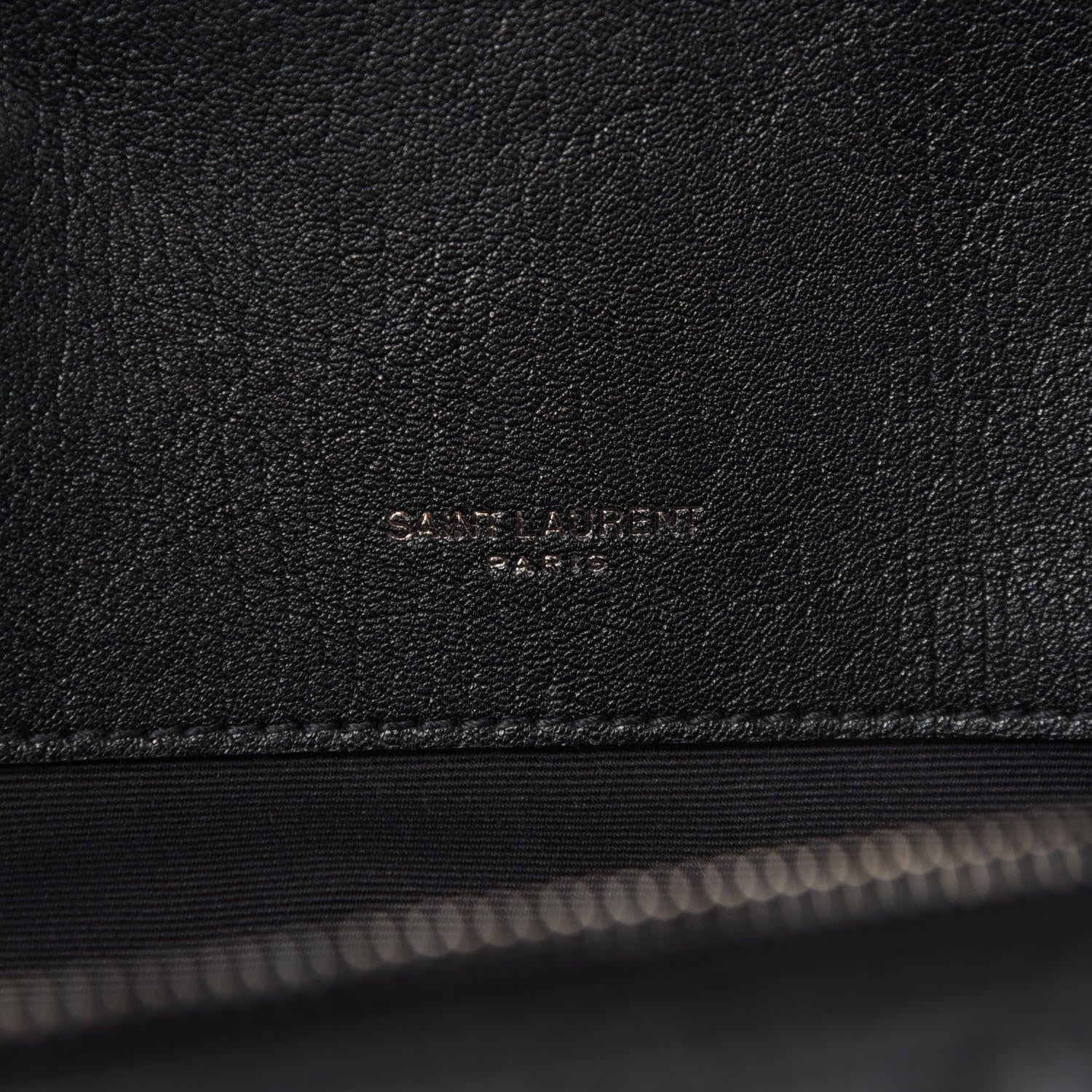 Saint Laurent Sheepskin Matelasse Chevron Monogram Large College Satchel Black 9 of 11