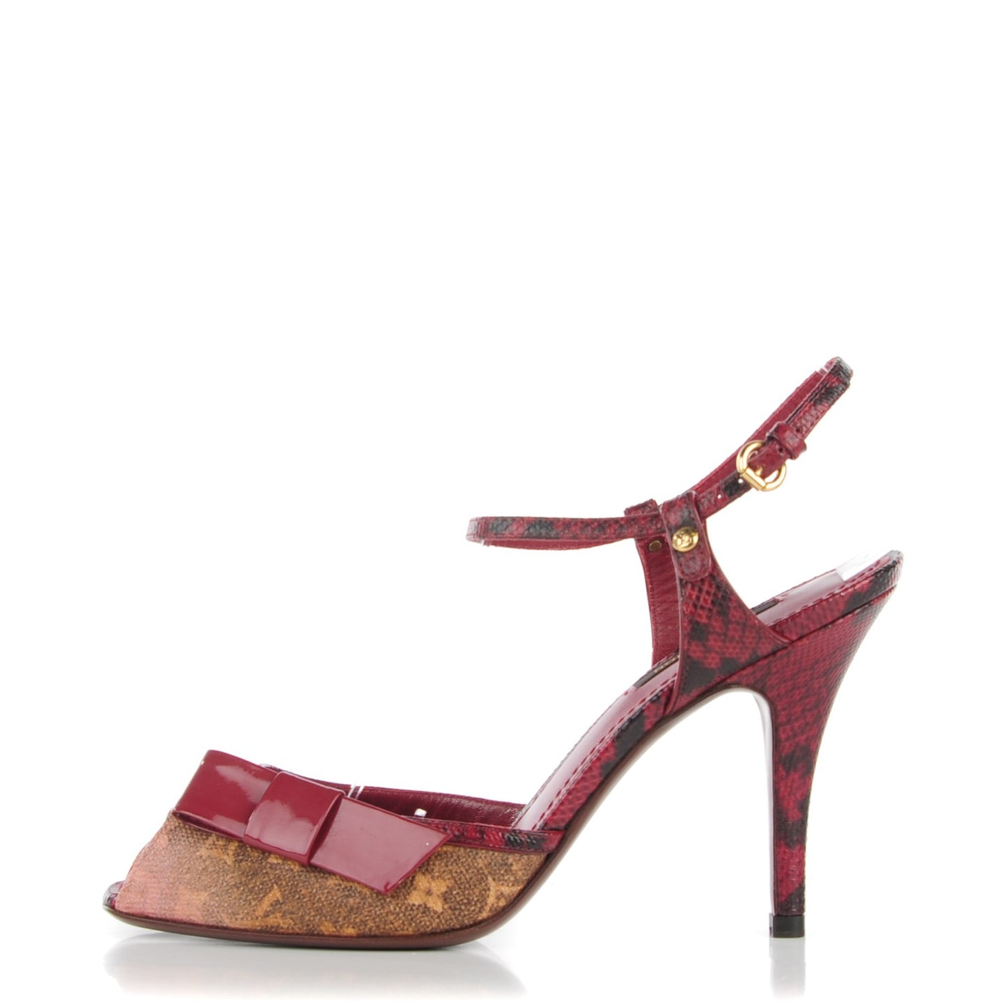 Monogram Karung Jokes Peep Toe Pumps 38