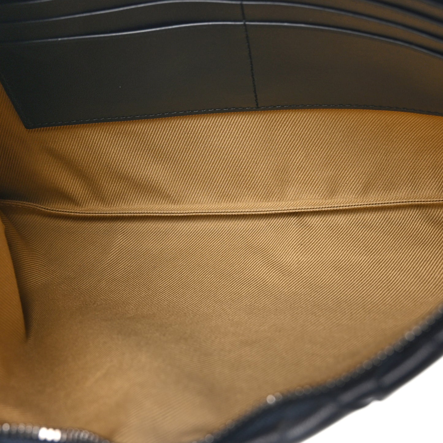 Nappa Intrecciato Medium Zip Pouch Black