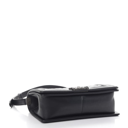 Chanel Calfskin Quilted Medium Boy Flap Black 5 of 9