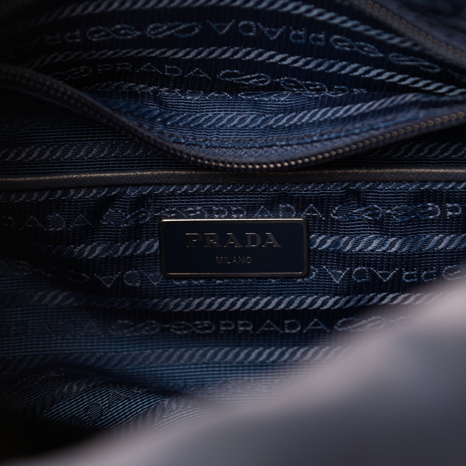 Prada Tessuto Nylon Vela Messenger Bag Blue 6 of 9