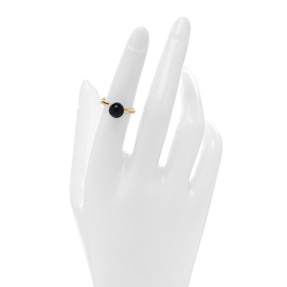 Tiffany 18K Rose Gold Black Onyx 8mm HardWear Ball Ring 50 5.25 2 of 5