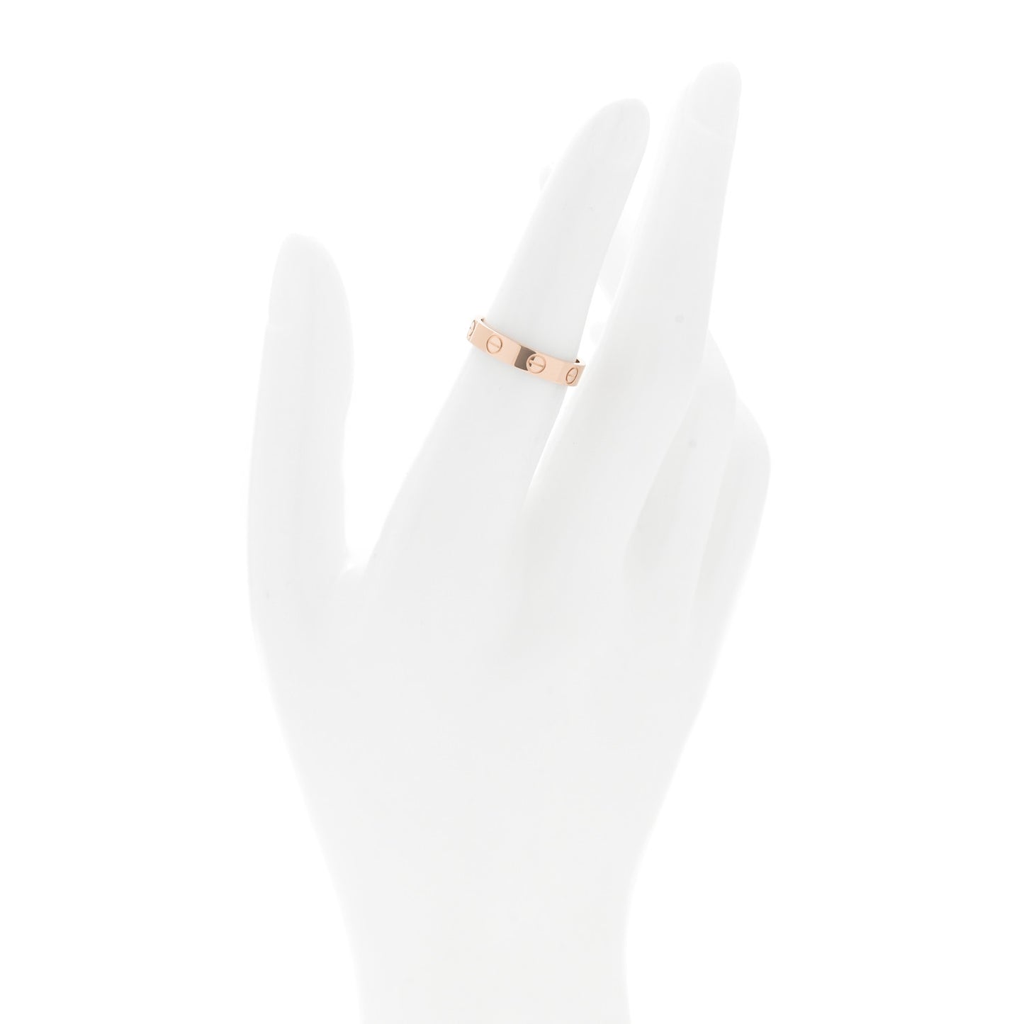 18K Pink Gold 3.5mm LOVE Wedding Band Ring 51 5.75