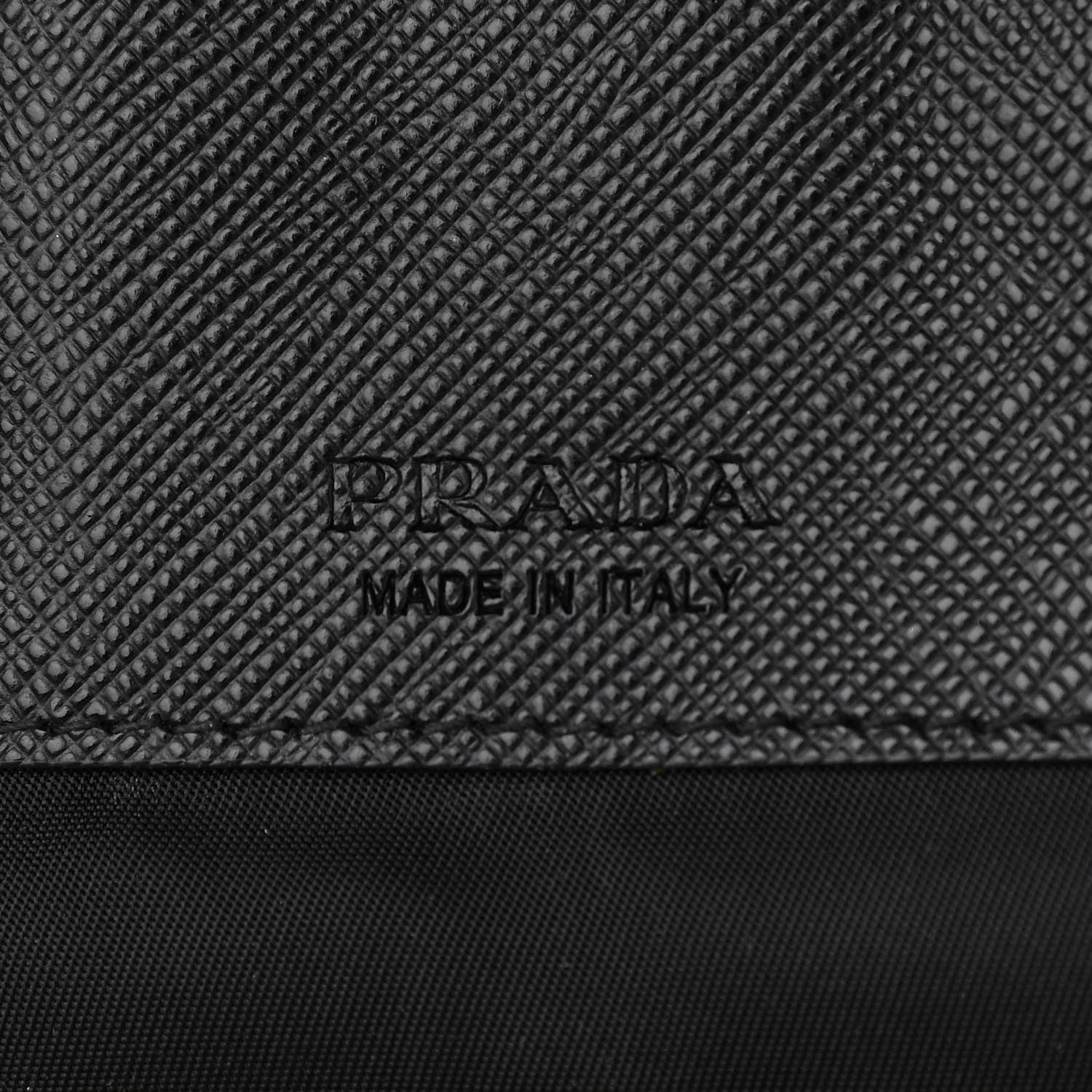 Prada Tessuto Nylon Saffiano Phone Case Crossbody Black 6 of 9