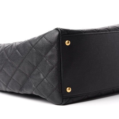 Chanel Caviar Quilted Large Coco Handle Shopping Tote Black 9 of 11