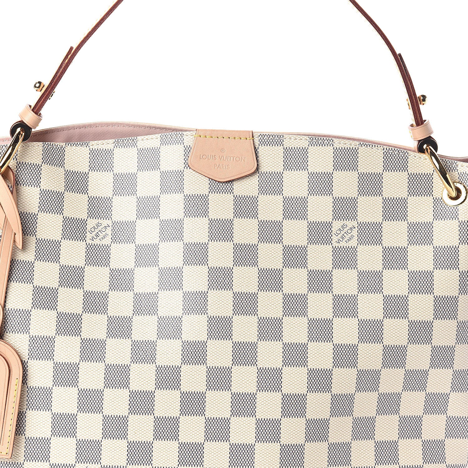 Louis Vuitton Damier Azur Graceful PM Rose Ballerine 7 of 12