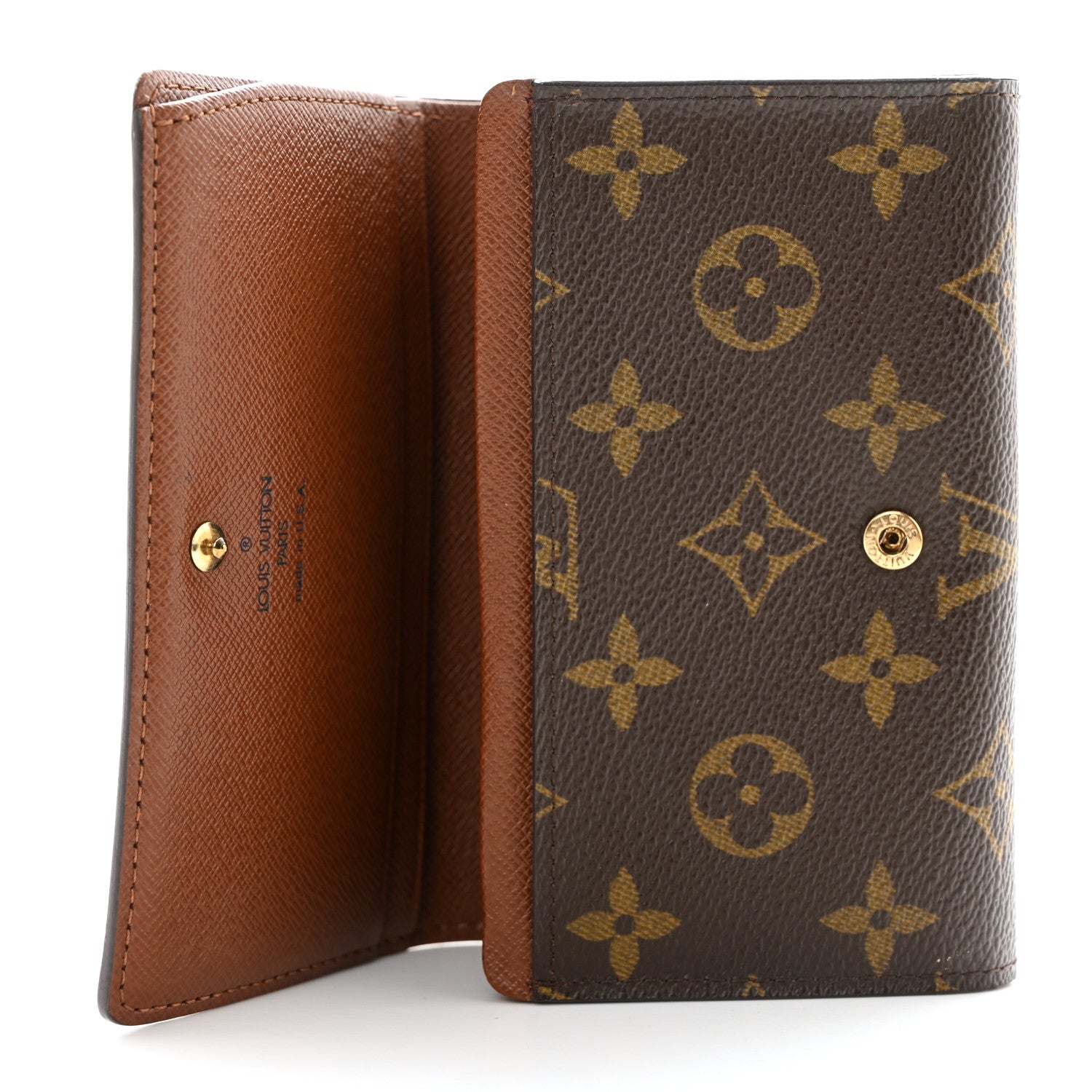 Louis Vuitton Monogram Porte-Monnaie Tresor Wallet 5 of 9