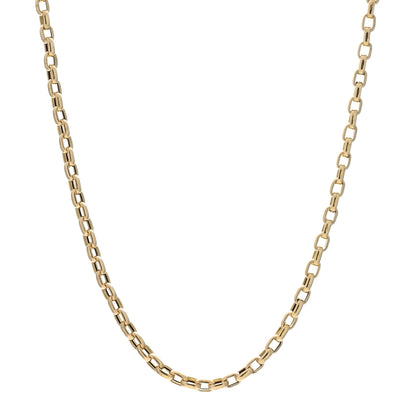 Roberto Coin 18K Yellow Gold Square Link Necklace 17" 1 of 4