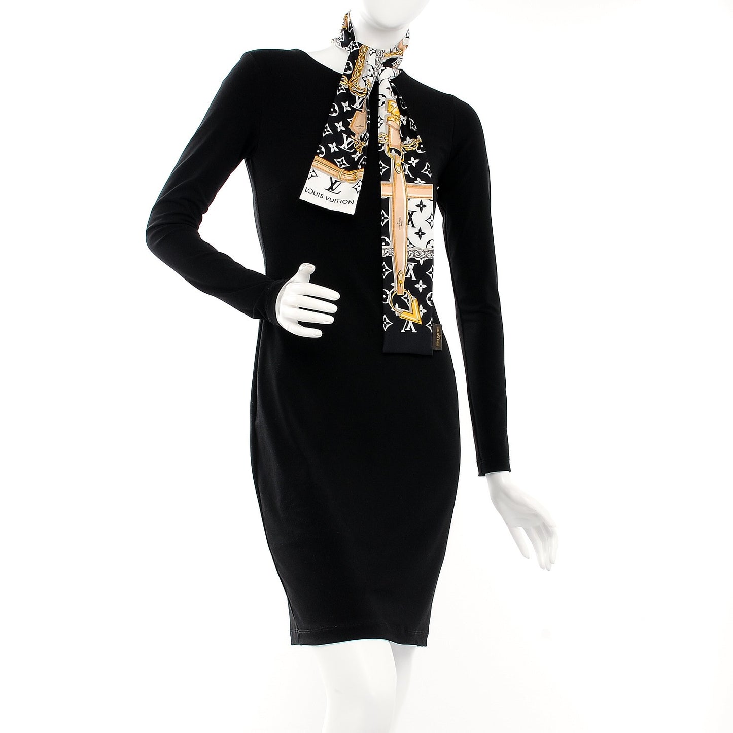 Silk Monogram Confidential Bandeau Black