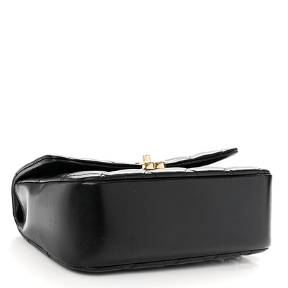 Chanel Shiny Lambskin Quilted Coco Trip Flap Bag Black 4 of 11
