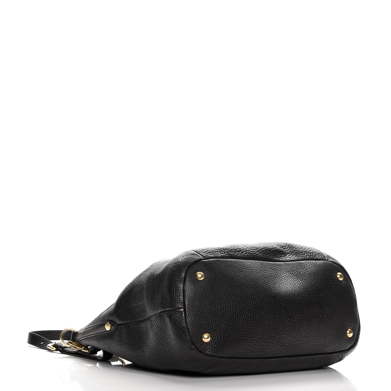 Prada Deerskin Shoulder Bag Black 5 of 15