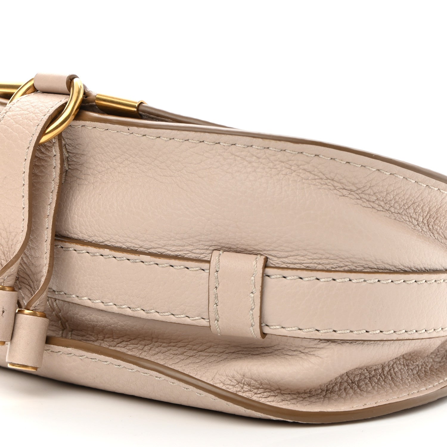 Chloe Calfskin Mini Marcie Round Crossbody Bag Blush Nude 9 of 9