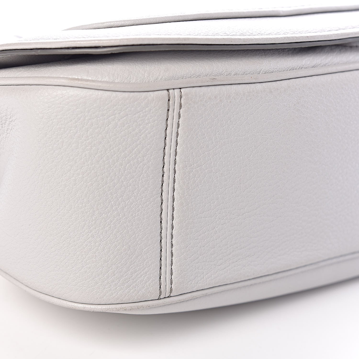 Marc Jacobs Calfskin Empire City Messenger Crossbody Light Grey 5 of 13