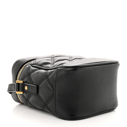 Saint Laurent Grain de Poudre Quilted 80's Vanity Bag Black 4 of 10