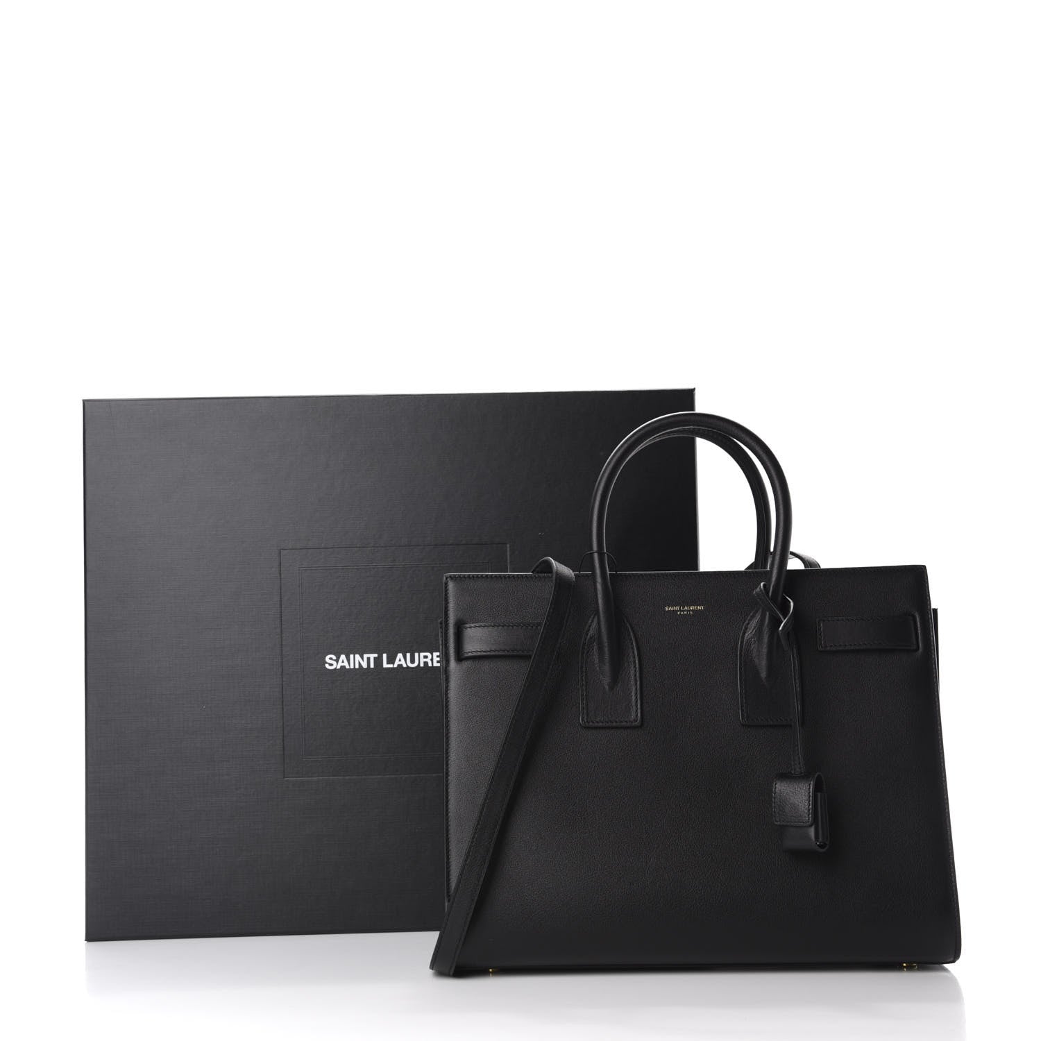 Saint Laurent Calfskin Small Sac De Jour Black 12 of 12