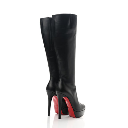 Christian Louboutin Calfskin Bianca Botta 140 Knee Boots 35 Black 4 of 6