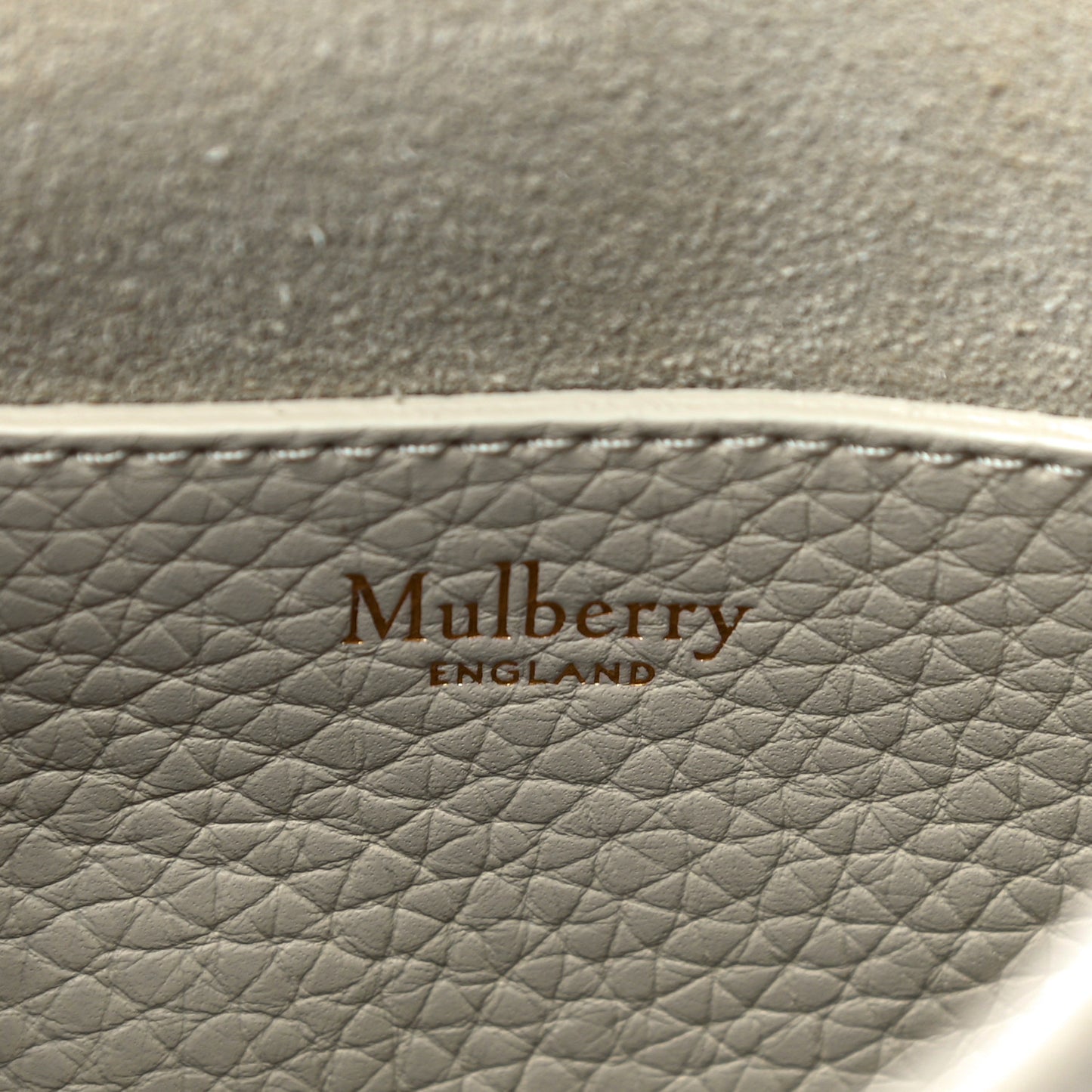 Small Classic Grain Calfskin Medium Lily Flap Grey