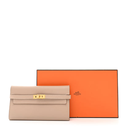 Hermes Grain d'H Kelly Longue Wallet Argile 9 of 9