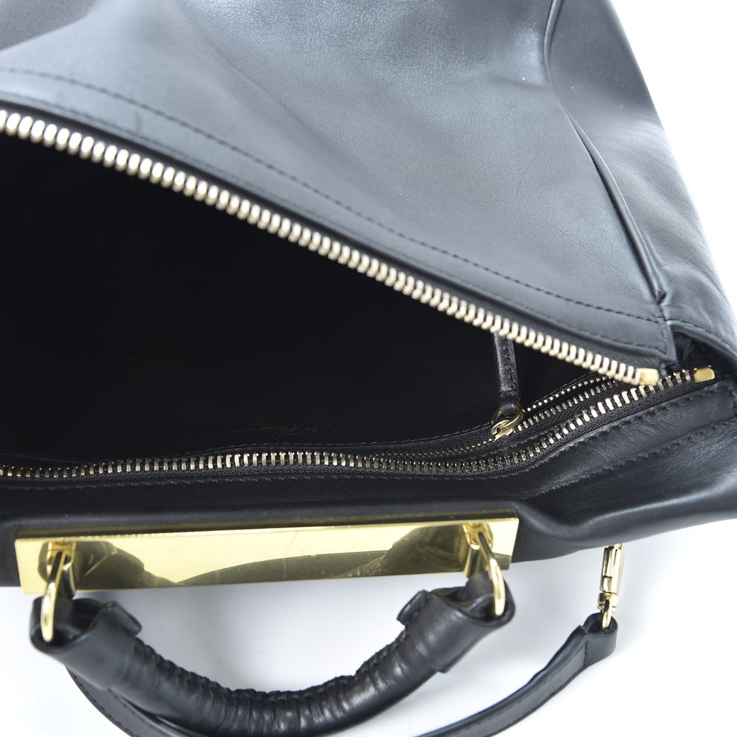 3.1 Calfskin Large Ryder Satchel Black