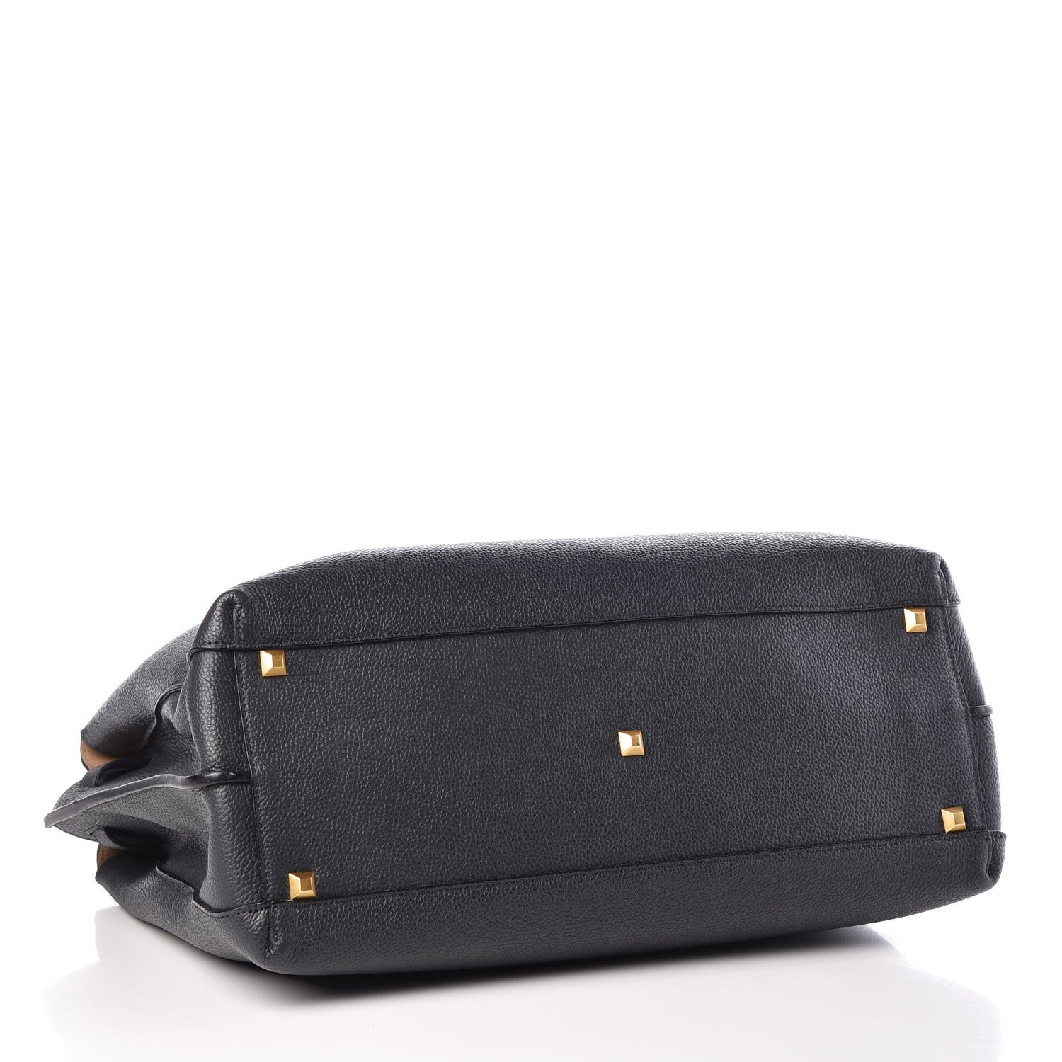 MCM Grained Calfskin Large Milla Tote Phantom Grey 5 of 14