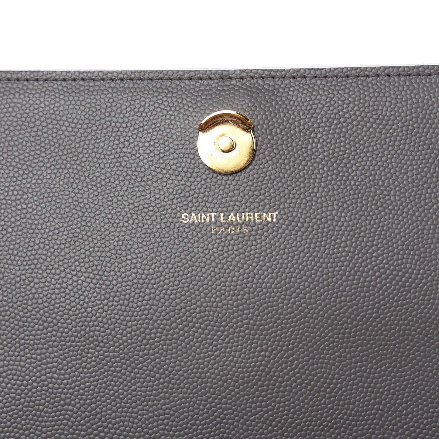 Grain De Poudre Medium Classic Monogram Kate Satchel Earth Grey