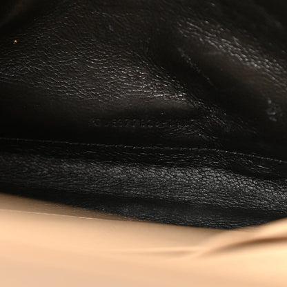 Saint Laurent Grain De Poudre Matelasse Chevron Monogram Chain Wallet Nude Powder 7 of 16