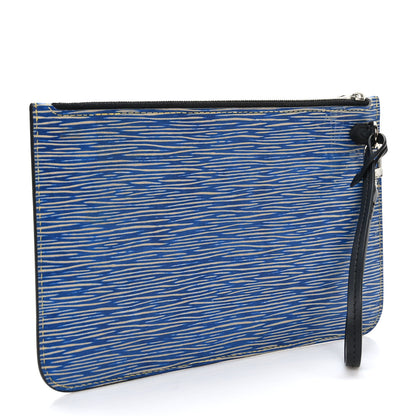 Louis Vuitton Epi Neverfull Pochette MM Denim Light 3 of 7